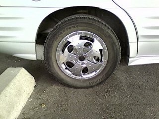Plastic spinner hubcaps